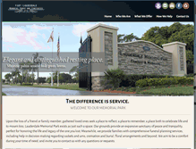 Tablet Screenshot of lauderdalememorialpark.com